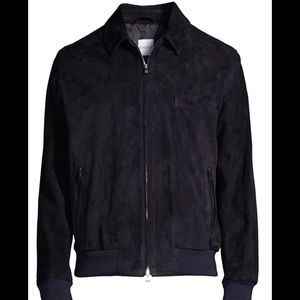 Eidos Mens Baracuda Suede Jacket Navy Size 52/L